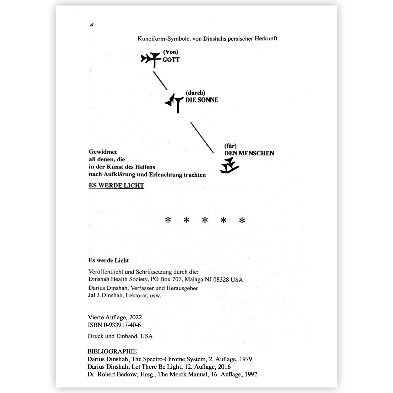 Buch "Es werde Licht" (Deutsch)