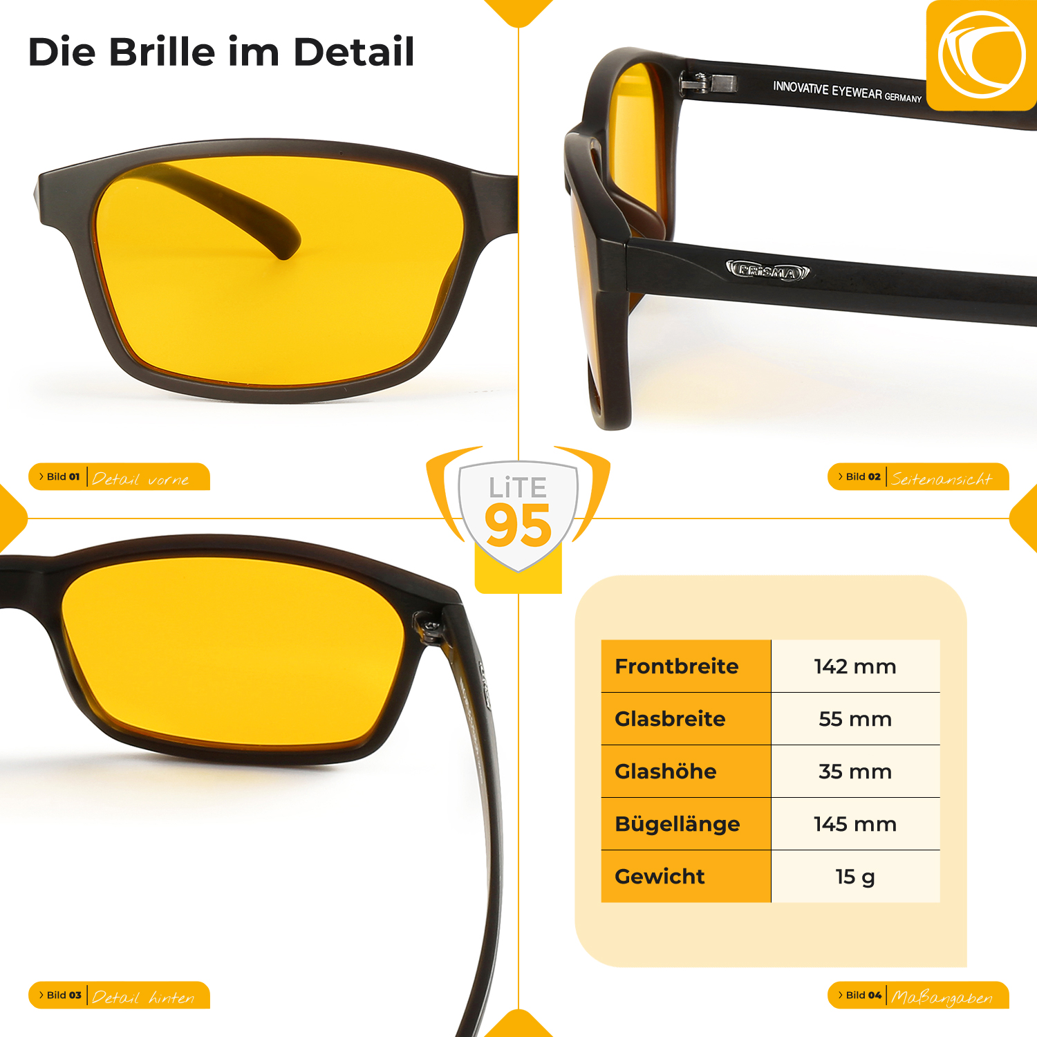 LiTE95 FREiBURG – Brille BluelightProtect